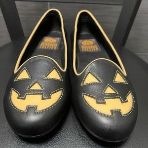Strangecvlt Lydia Jack o’lantern Matte Black Pumpkin Glow in the Dark Flats